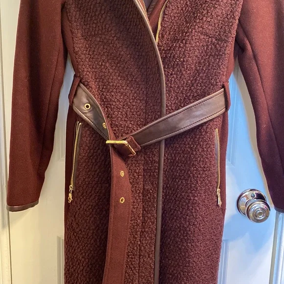 Vince Camuto Belted Wool Trenchcoat - Picture 9 of 15